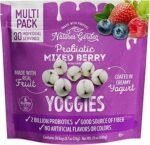 Nature's Garden Probiotic Mixed Berry Yoggies, 21oz (30 x 0.7oz) - Yogurt Covered Fruit Snack, High Fiber, Real Fruit Pieces, Fruit Snack Packs for Adults & Kids