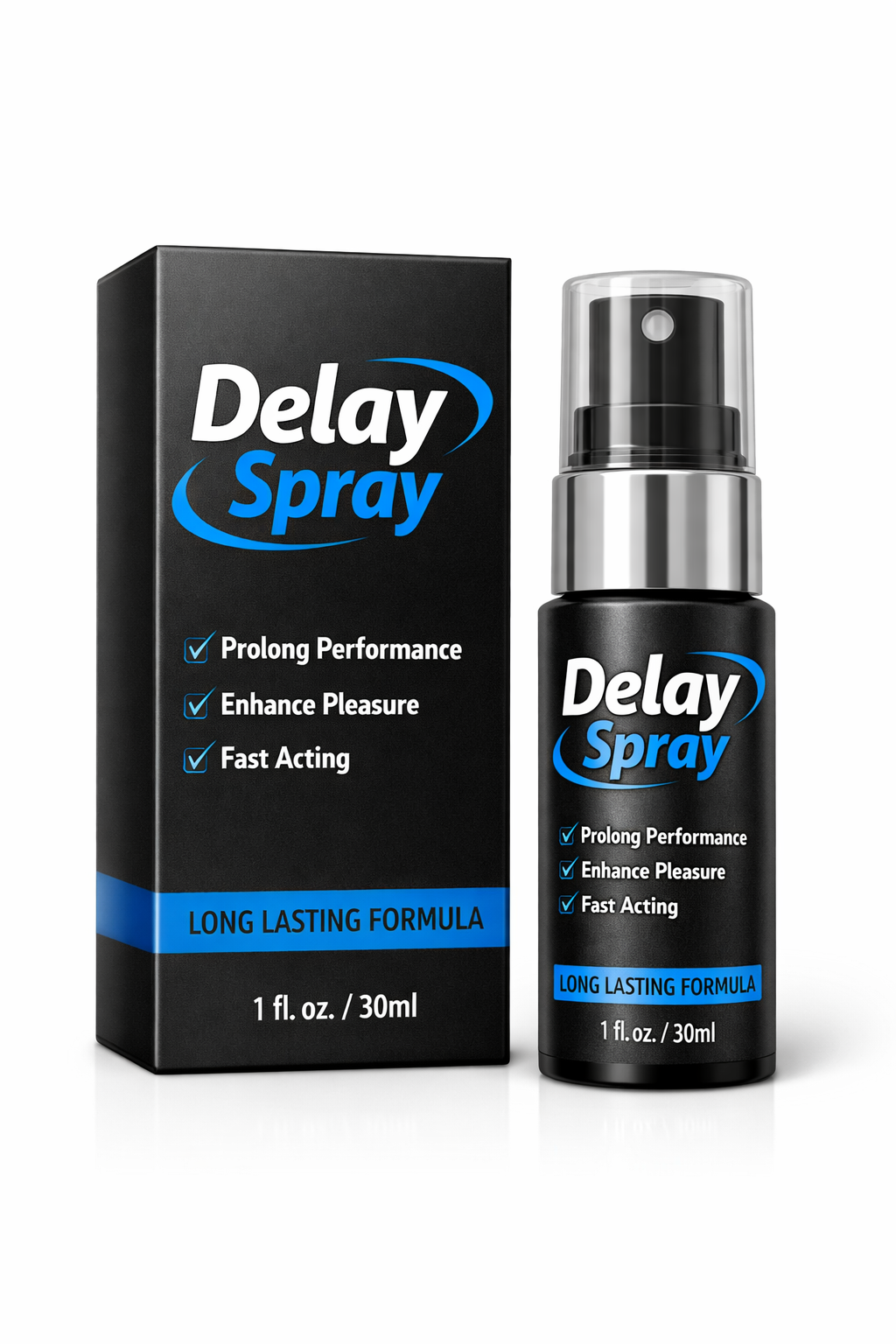 Delay Spray packagin