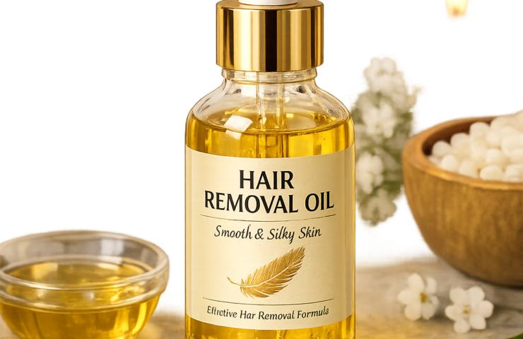 Hair removal oil con