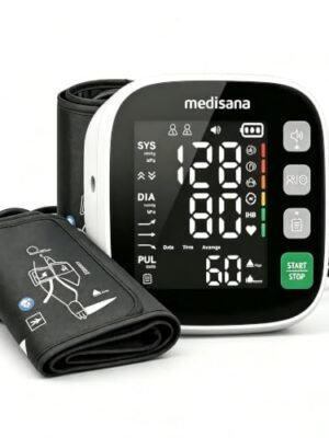 Medisana Blood Pressure Monitor for Home Use, Upper Arm Blood Pressure Machine with Large LED Display, Voice Guidance, Dual User Memory, 2 Adjustable Cuffs (8.7"-12.6" & 8.7"-16.5"), WHO Indicator